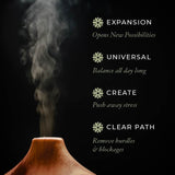 Aroma Vastu Ayatan Ether Elements Essential Oil Blend | Aligns your energy with the Ether (Space) element | Best for Mental Clarity & Energetic Flow