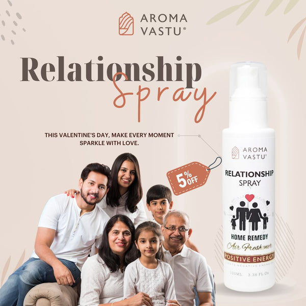 Relationship Spray for Home with Frankincense, Clary Sage and Lavender Oils, Promotes Love, Harmony and Positive Energy (100ml)